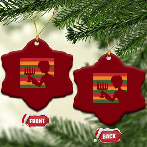 Kwanzaa Umoja Family African Woman Seven Principles Gift Ceramic Ornament TS12 Print Your Wear