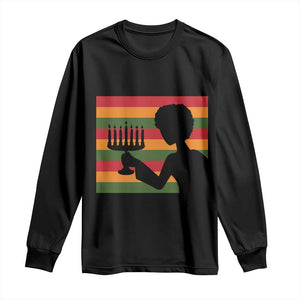 Kwanzaa Umoja Family African Woman Seven Principles Gift Long Sleeve Shirt TS12 Black Print Your Wear