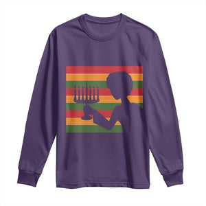 Kwanzaa Umoja Family African Woman Seven Principles Gift Long Sleeve Shirt TS12 Purple Print Your Wear