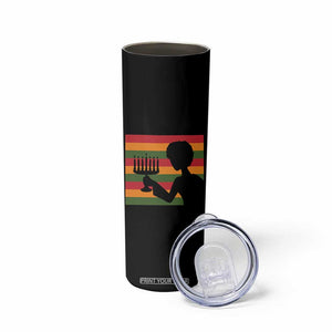 Kwanzaa Umoja Family African Woman Seven Principles Gift Skinny Tumbler - Print Your Wear