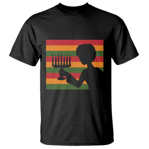 Kwanzaa Umoja Family African Woman Seven Principles Gift T Shirt TS12 Black Print Your Wear