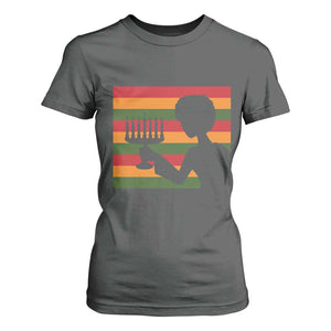 Kwanzaa Umoja Family African Woman Seven Principles Gift T Shirt For Women TS12 Dark Heather Print Your Wear
