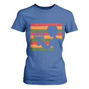 Kwanzaa Umoja Family African Woman Seven Principles Gift T Shirt For Women TS12 Royal Blue Print Your Wear