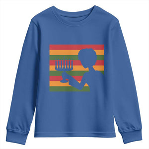 Kwanzaa Umoja Family African Woman Seven Principles Gift Youth Sweatshirt TS12 Royal Blue Print Your Wear