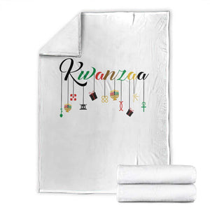 Kwanzaa Throw Blanket Lights Of Unity Seven Principles Heritage Gift TS12 White Print Your Wear