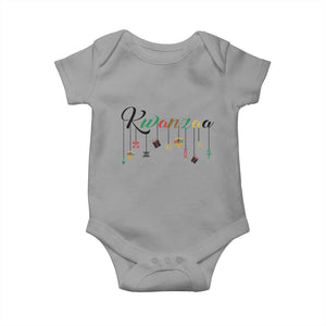 Kwanzaa Baby Onesie Lights Of Unity Seven Principles Heritage Gift TS12 Sport Gray Print Your Wear