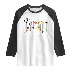 Kwanzaa Raglan Shirt Lights Of Unity Seven Principles Heritage Gift TS12 White Black Print Your Wear