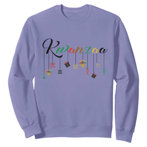 Kwanzaa Sweatshirt Lights Of Unity Seven Principles Heritage Gift TS12 Violet Print Your Wear