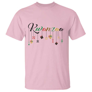 Kwanzaa T Shirt Lights Of Unity Seven Principles Heritage Gift TS12 Light Pink Print Your Wear