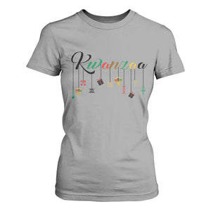 Kwanzaa T Shirt For Women Lights Of Unity Seven Principles Heritage Gift TS12 Sport Gray Print Your Wear