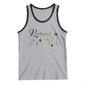 Kwanzaa Tank Top Lights Of Unity Seven Principles Heritage Gift TS12 Athletic Heather Black Print Your Wear