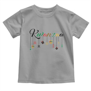 Kwanzaa Toddler T Shirt Lights Of Unity Seven Principles Heritage Gift TS12 Sport Gray Print Your Wear