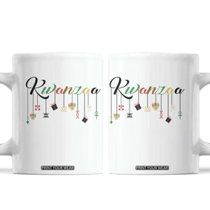Kwanzaa Coffee Mug Lights Of Unity Seven Principles Heritage Gift TS12 White Print Your Wear