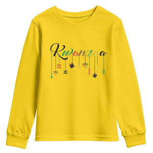 Kwanzaa Youth Sweatshirt Lights Of Unity Seven Principles Heritage Gift TS12 Daisy Print Your Wear