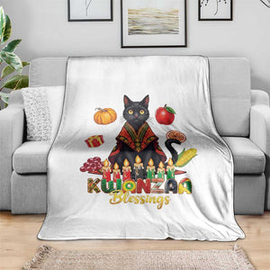 Kwanzaa Blessings Throw Blanket Funny Cat African Heritage Gift TS12 Print Your Wear