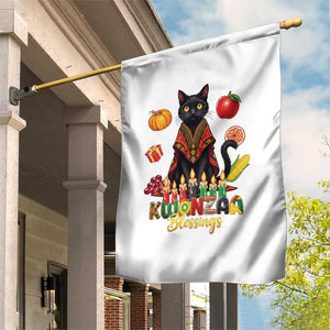 Kwanzaa Blessings Garden Flag Funny Cat African Heritage Gift TS12 Print Your Wear