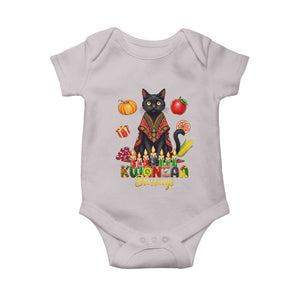 Kwanzaa Blessings Baby Onesie Funny Cat African Heritage Gift TS12 Ice Gray Print Your Wear