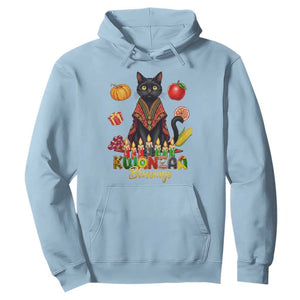 Kwanzaa Blessings Hoodie Funny Cat African Heritage Gift TS12 Light Blue Print Your Wear
