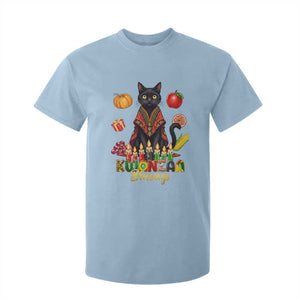 Kwanzaa Blessings T Shirt For Kid Funny Cat African Heritage Gift TS12 Light Blue Print Your Wear