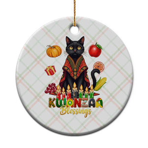 Kwanzaa Blessings Ceramic Ornament Funny Cat African Heritage Gift TS12 1pc Christmas Plaid Print Your Wear