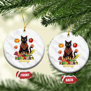 Kwanzaa Blessings Ceramic Ornament Funny Cat African Heritage Gift TS12 1pc White Marble Print Your Wear