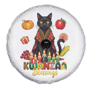 Kwanzaa Blessings Spare Tire Cover Funny Cat African Heritage Gift TS12 Print Your Wear