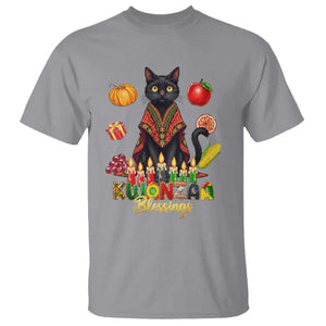 Kwanzaa Blessings T Shirt Funny Cat African Heritage Gift TS12 Sport Gray Print Your Wear