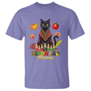 Kwanzaa Blessings T Shirt Funny Cat African Heritage Gift TS12 Violet Print Your Wear