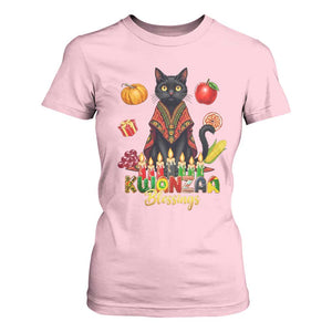 Kwanzaa Blessings T Shirt For Women Funny Cat African Heritage Gift TS12 Light Pink Print Your Wear