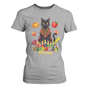 Kwanzaa Blessings T Shirt For Women Funny Cat African Heritage Gift TS12 Sport Gray Print Your Wear
