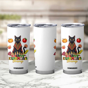 Kwanzaa Blessings Tumbler Cup Funny Cat African Heritage Gift TS12 Print Your Wear