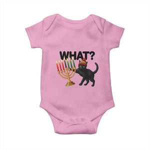 Funny Black Cat Chaos Kwanzaa Kinara Candle Baby Onesie African Heritage Gift TS12 Light Pink Print Your Wear