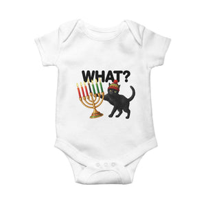 Funny Black Cat Chaos Kwanzaa Kinara Candle Baby Onesie African Heritage Gift TS12 White Print Your Wear