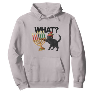 Funny Black Cat Chaos Kwanzaa Kinara Candle Hoodie African Heritage Gift TS12 Ice Gray Print Your Wear