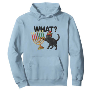 Funny Black Cat Chaos Kwanzaa Kinara Candle Hoodie African Heritage Gift TS12 Light Blue Print Your Wear