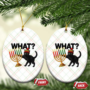Funny Black Cat Chaos Kwanzaa Kinara Candle Ceramic Ornament African Heritage Gift TS12 Print Your Wear