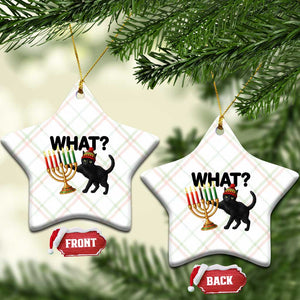 Funny Black Cat Chaos Kwanzaa Kinara Candle Ceramic Ornament African Heritage Gift TS12 Print Your Wear