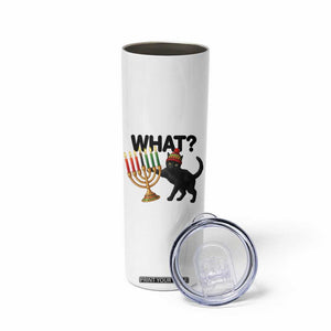 Funny Black Cat Chaos Kwanzaa Kinara Candle Skinny Tumbler African Heritage Gift TS12 Print Your Wear