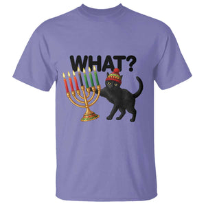 Funny Black Cat Chaos Kwanzaa Kinara Candle T Shirt African Heritage Gift TS12 Violet Print Your Wear