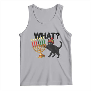 Funny Black Cat Chaos Kwanzaa Kinara Candle Tank Top African Heritage Gift TS12 Athletic Heather Print Your Wear