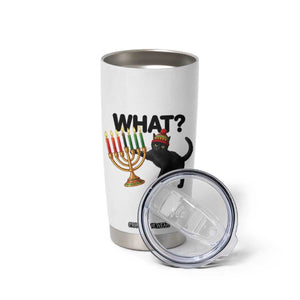 Funny Black Cat Chaos Kwanzaa Kinara Candle Tumbler Cup African Heritage Gift TS12 Print Your Wear