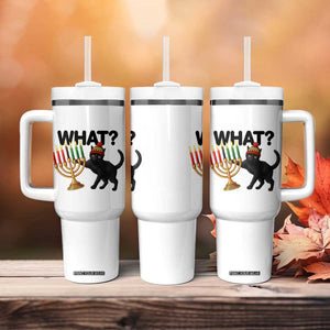 Funny Black Cat Chaos Kwanzaa Kinara Candle Tumbler With Handle African Heritage Gift TS12 Print Your Wear
