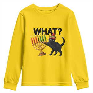 Funny Black Cat Chaos Kwanzaa Kinara Candle Youth Sweatshirt African Heritage Gift TS12 Daisy Print Your Wear