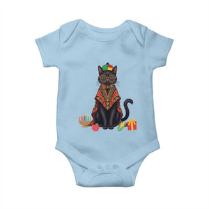 Cute Kwanzaa Cat Dashiki Baby Onesie African Heritage Gift TS12 Light Blue Print Your Wear