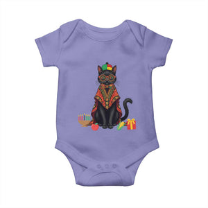 Cute Kwanzaa Cat Dashiki Baby Onesie African Heritage Gift TS12 Violet Print Your Wear