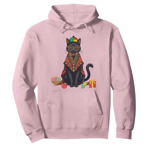 Cute Kwanzaa Cat Dashiki Hoodie African Heritage Gift TS12 Light Pink Print Your Wear