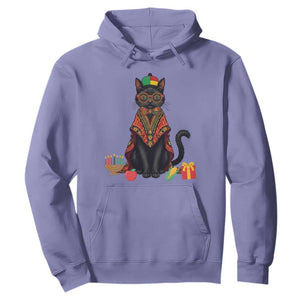 Cute Kwanzaa Cat Dashiki Hoodie African Heritage Gift TS12 Violet Print Your Wear
