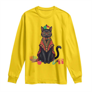 Cute Kwanzaa Cat Dashiki Long Sleeve Shirt African Heritage Gift TS12 Daisy Print Your Wear