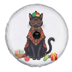 Cute Kwanzaa Cat Dashiki Spare Tire Cover African Heritage Gift TS12 Print Your Wear