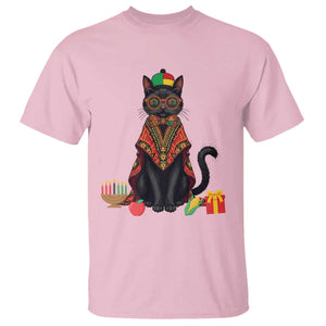 Cute Kwanzaa Cat Dashiki T Shirt African Heritage Gift TS12 Light Pink Print Your Wear
